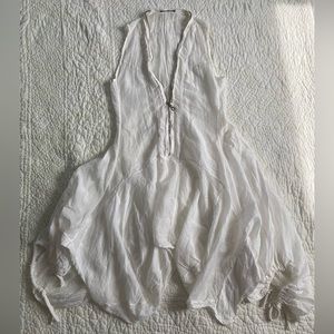 TFNC Sheer Silk Blend Dress